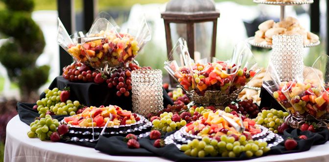 Wedding catering spread